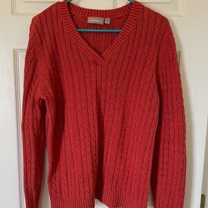 womens Croft and Barrow sweater large burnt orange